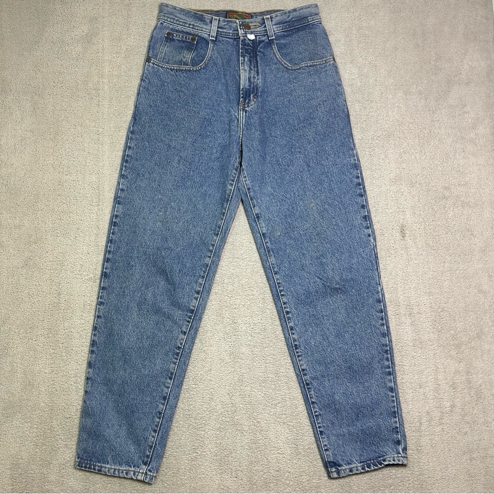 Vintage Structure Jeans Women’s 29x30 Medium Wash Slim Straight Taper USA Made